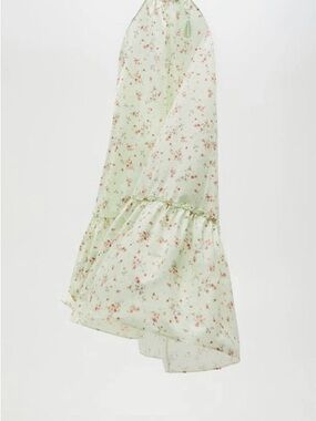 Zara Printed Halter Maxi Dress | Size S | Like New